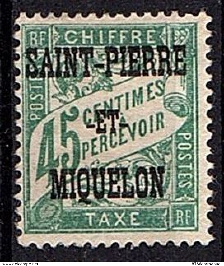 SAINT-PIERRE-ET-MIQUELON TAXE N°15 NSG - Timbres-taxe