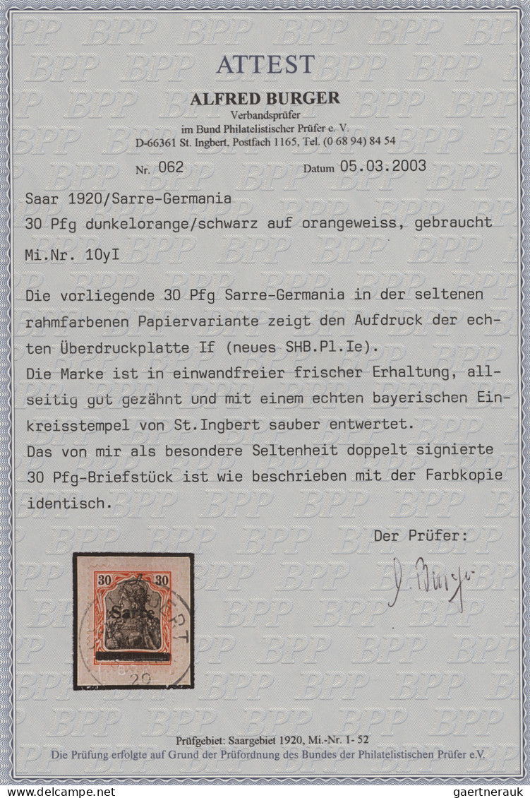 Deutsche Abstimmungsgebiete: Saargebiet: 1920/1935, Sehr Saubere Und Werthaltige - Used Stamps