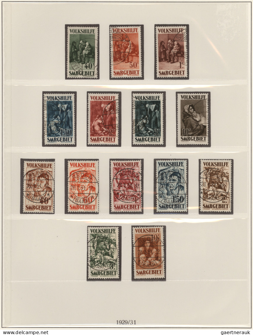 Deutsche Abstimmungsgebiete: Saargebiet: 1920/1935, Sehr Saubere Und Werthaltige - Used Stamps