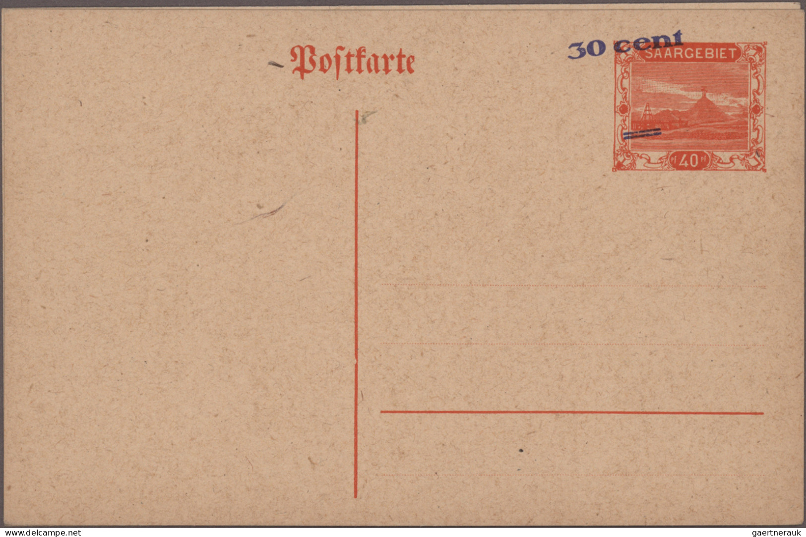 Deutsche Abstimmungsgebiete: Saargebiet - Ganzsachen: 1920-1933 Kollektion Von M - Postal Stationery