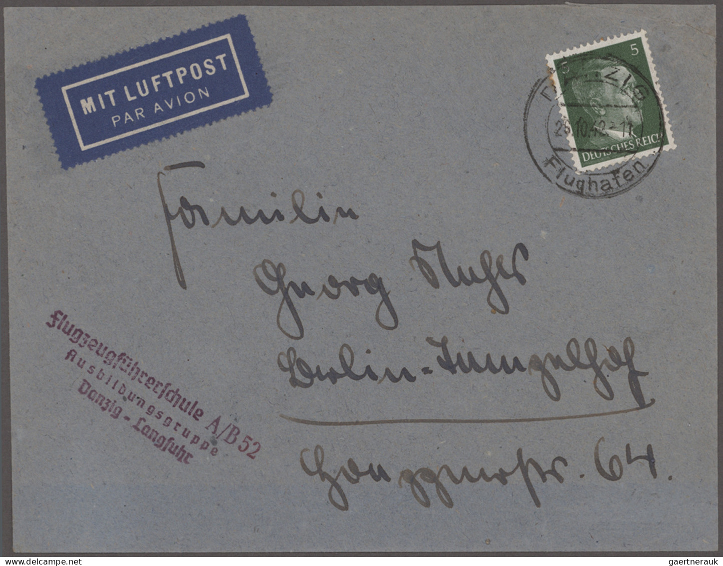 Danzig: 1874/1942, Partie Von Ca. 76 Briefen Und Karten Aus Dem Einzellos-Bereic - Autres & Non Classés