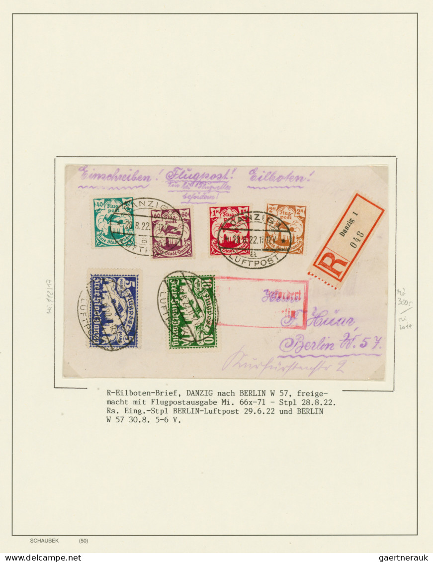 Danzig: 1920/1939 Umfangreiche Sammlung Mit Gestempelten, Postfrischen Bzw. Unge - Other & Unclassified