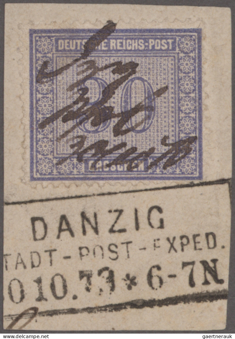 Danzig: 1920/1939, Markensammlungen postfrisch, ungebraucht und gestempelt in 8