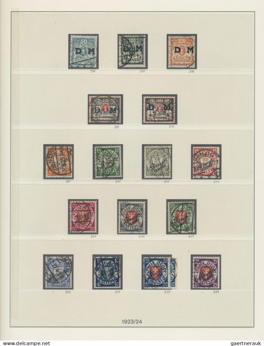 Danzig: 1920/1939, Saubere Sammlung In Gestempelter/gefälligkeitsgestempelter Er - Autres & Non Classés
