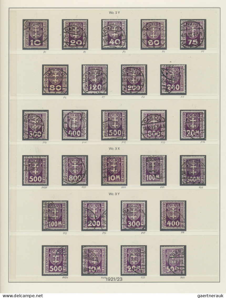 Danzig: 1920/1939, Saubere Sammlung In Gestempelter/gefälligkeitsgestempelter Er - Autres & Non Classés