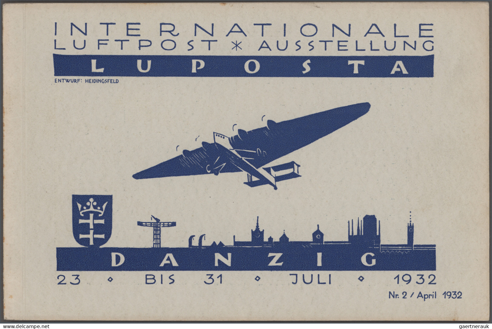 Danzig - Flugpost: 1932 LUPOSTA: Drei Ausstellungshefte Zur LUPOSTA 1932 Inklusi - Autres & Non Classés