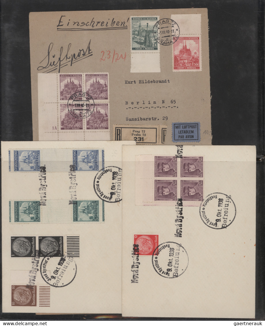 Deutsche Besetzung II. WK: 1938/1943, B/M,GG Etc., Sammlung Mit Ca. 60 Verschied - Besetzungen 1938-45