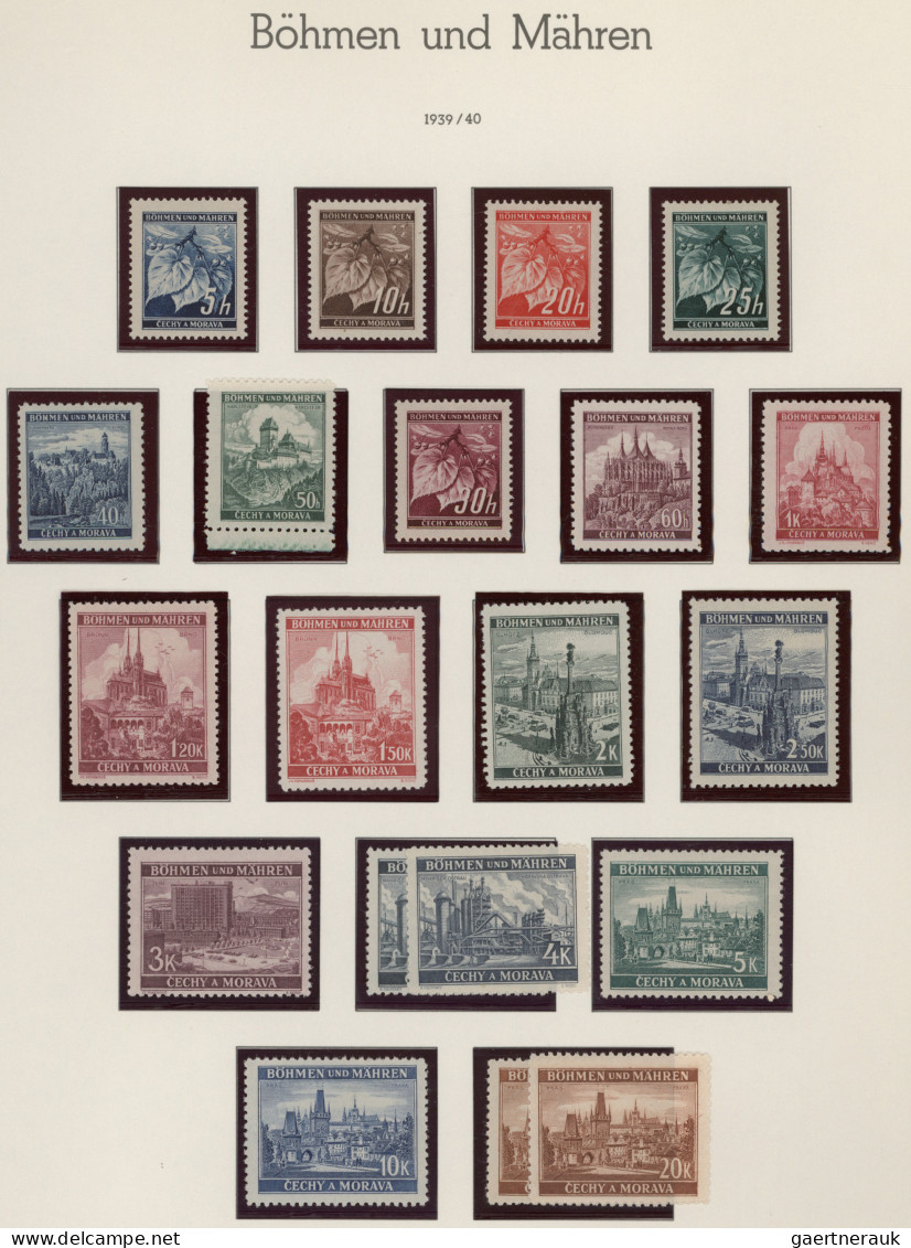 Deutsche Besetzung II. WK: 1939/1945, Meist Postfrische Sammlung Auf Albenblätte - Bezetting 1938-45