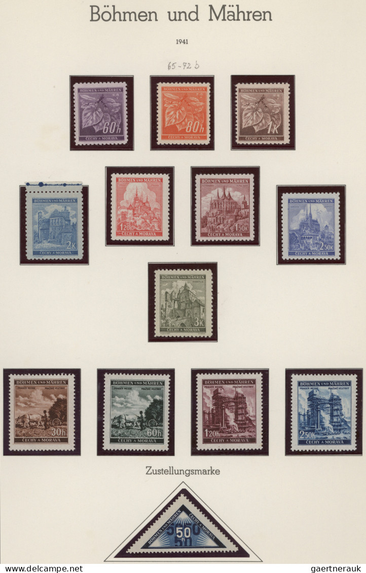 Deutsche Besetzung II. WK: 1939/1945, Meist Postfrische Sammlung Auf Albenblätte - Besetzungen 1938-45