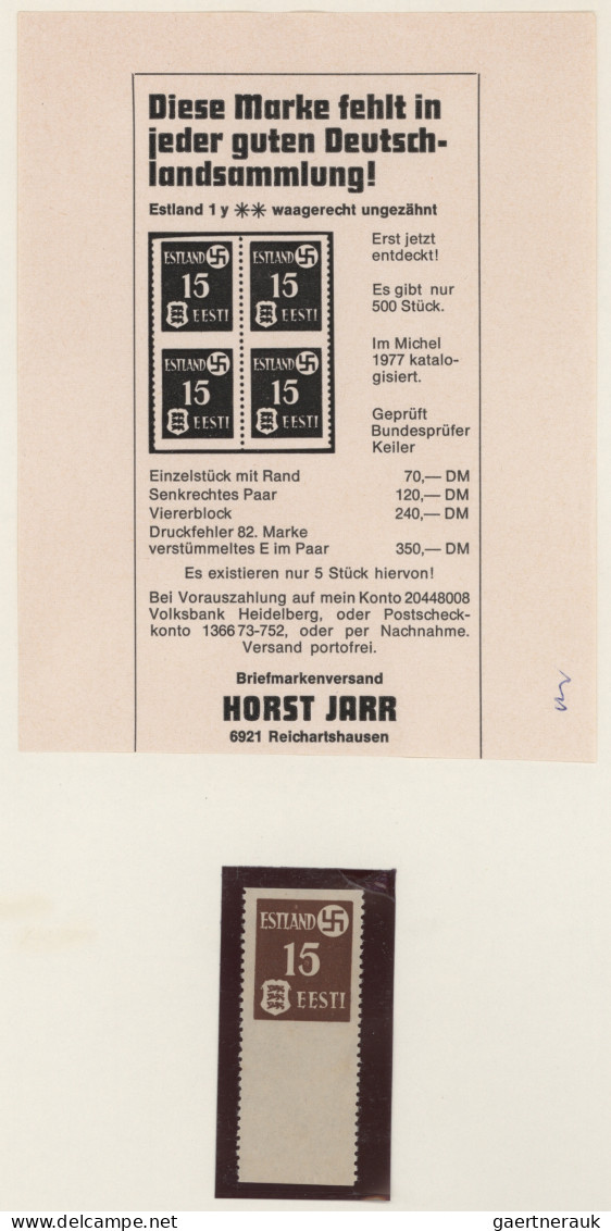 Deutsche Besetzung II. WK: 1939/1945, meist postfrische Sammlung auf Albenblätte