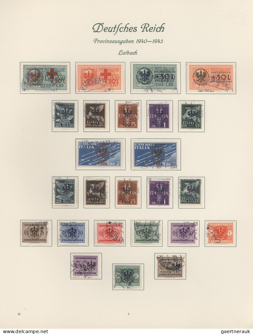 Deutsche Besetzung II. WK: 1939/1945, Sammlung In 2 Borek Falzalben Mit Postfris - Occupation 1938-45