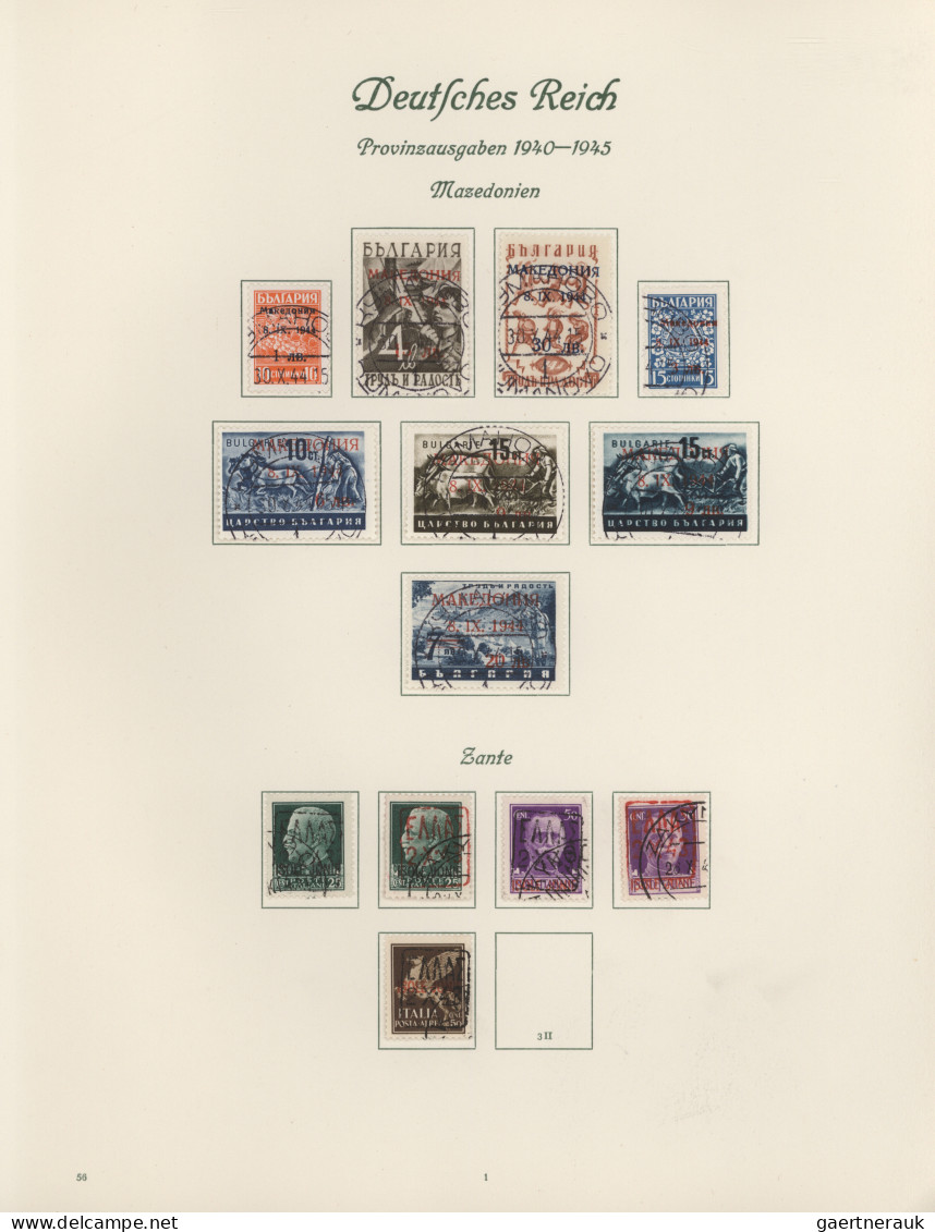 Deutsche Besetzung II. WK: 1939/1945, Sammlung In 2 Borek Falzalben Mit Postfris - Ocupación 1938 – 45