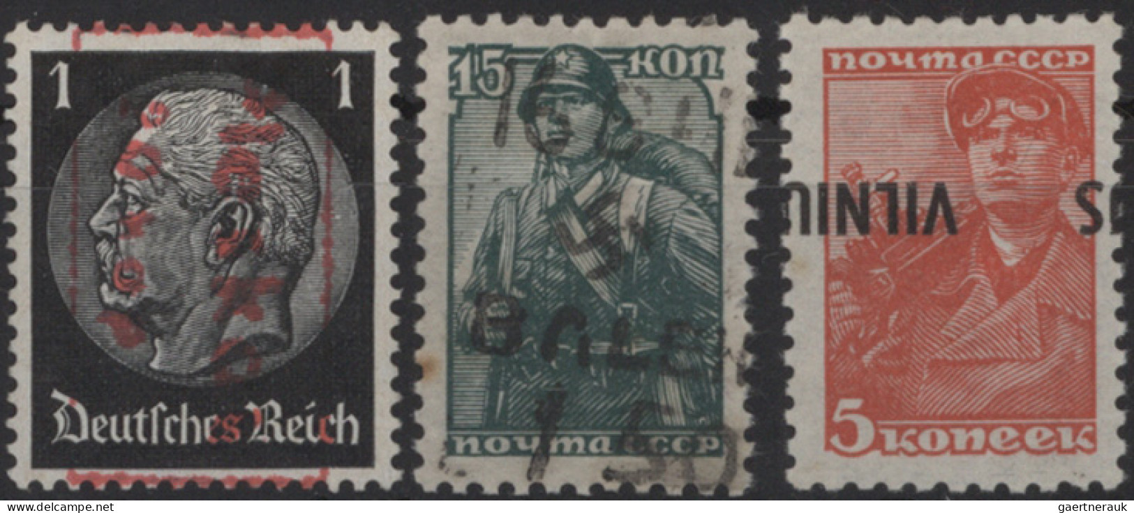 Deutsche Besetzung II. WK: 1943, Kleines Lot Mit Serbien Bl.1-4 Semendria-Blockp - Ocupación 1938 – 45