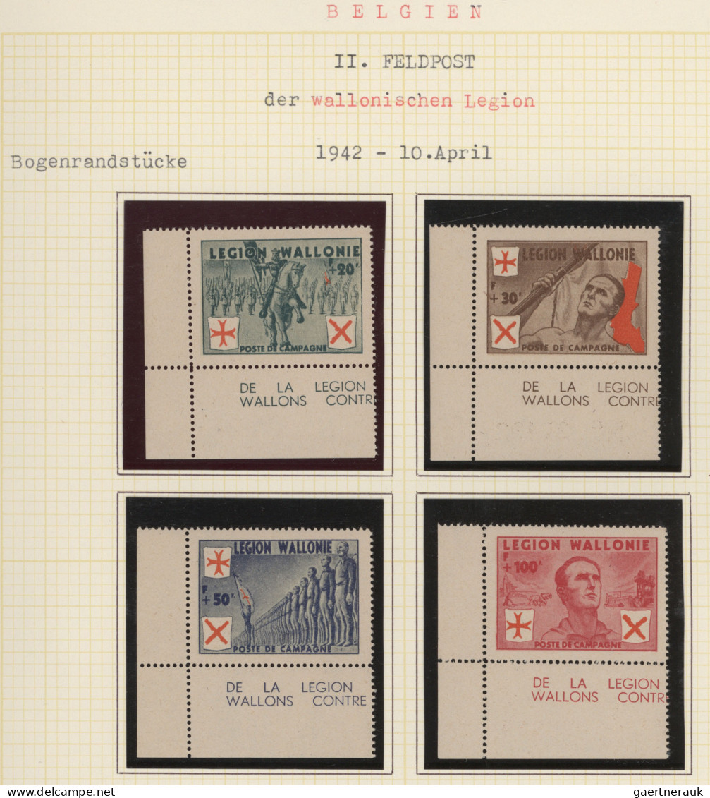 Dt. Besetzung II WK - Belgien: 1941/1943, Interessante Slg. Der Belgischen Legio - Besetzungen 1938-45