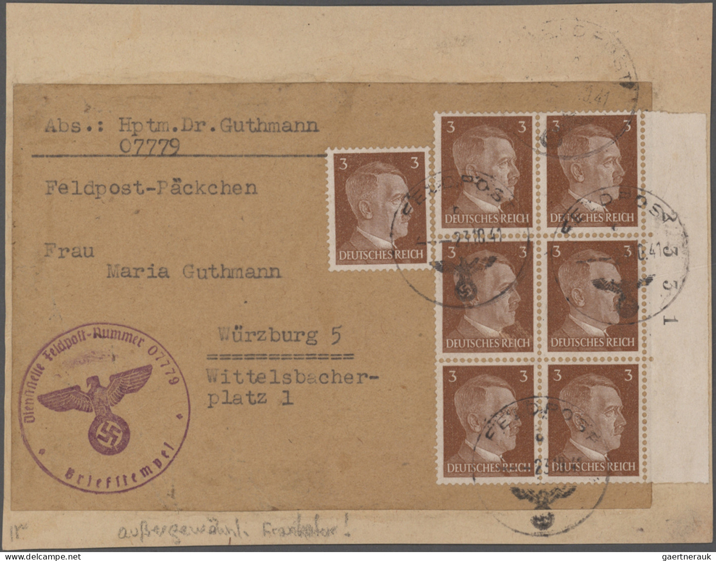 Feldpost 2. Weltkrieg: 1940/1944, Sammlung Mit Belegen, Dabei Auch Afrikakorps M - Andere