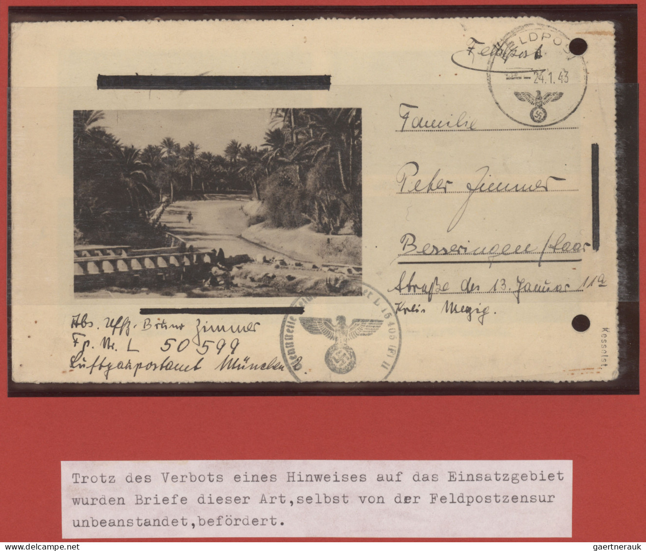 Feldpost 2. Weltkrieg: 1940/1944, Umfangreiche Sammlung Mit Einigen Marken Und V - Other