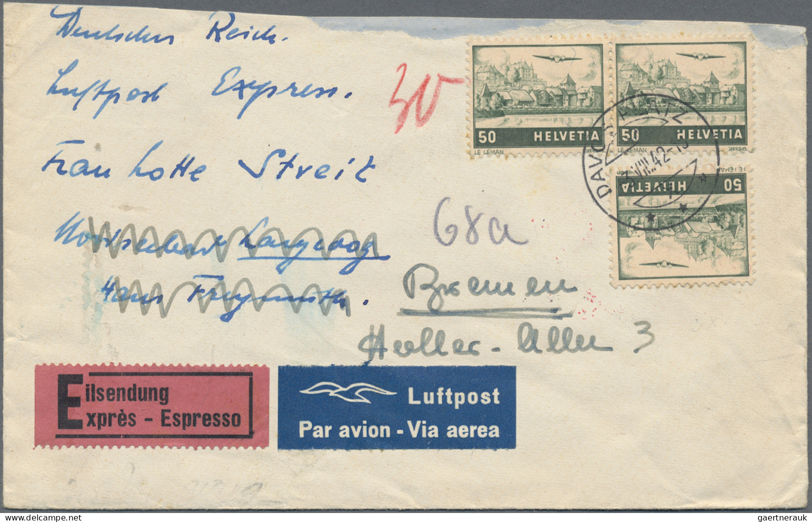 Zensurpost: 1939/1947, Assortment Of Apprx. 55 Censored Covers/cards, Mainly Inc - Other & Unclassified