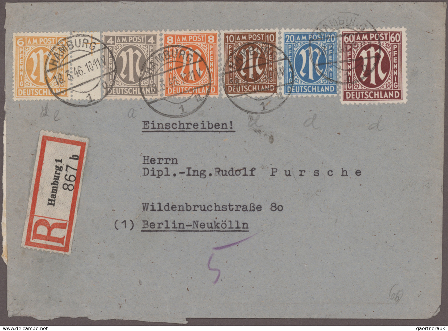 Deutschland Nach 1945: 1945/1948 Mehr Als 70 Belege Verschiedenster Art, Dabei " - Colecciones