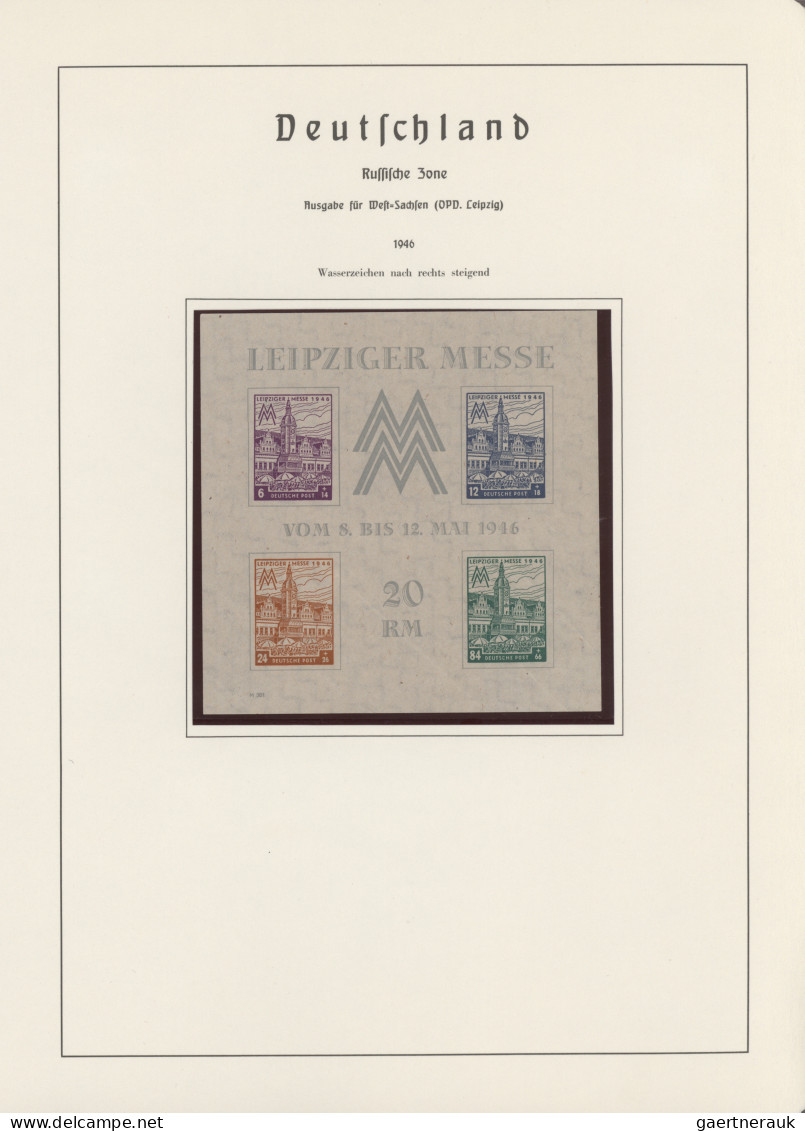 Deutschland nach 1945: 1945/1949, gepflegte postfrische und gestempelte Sammlung