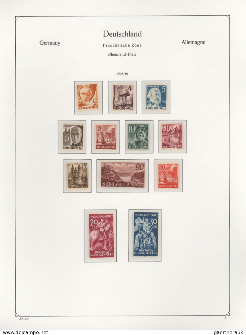 Deutschland Nach 1945: 1945/1949, Postfrische Sammlung Der Verschiedenen Besatzu - Colecciones
