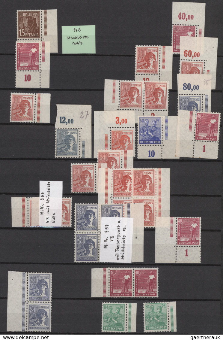 Deutschland Nach 1945: 1945/1950, Postfrisch/ungebrauchter Und Gestempelter Post - Sammlungen