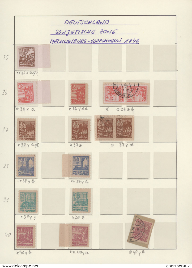 Deutschland Nach 1945: 1945/1950, Postfrische Und Gestempelte Sammlung Der Ausga - Colecciones