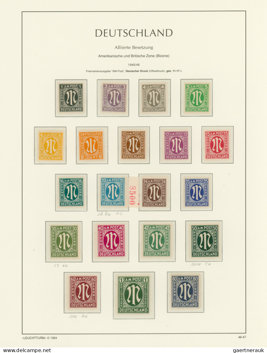Deutschland Nach 1945: 1945/1957, Saar, Fr. Zone, Bi-Zone, Sov. Zone In Einem Le - Sammlungen