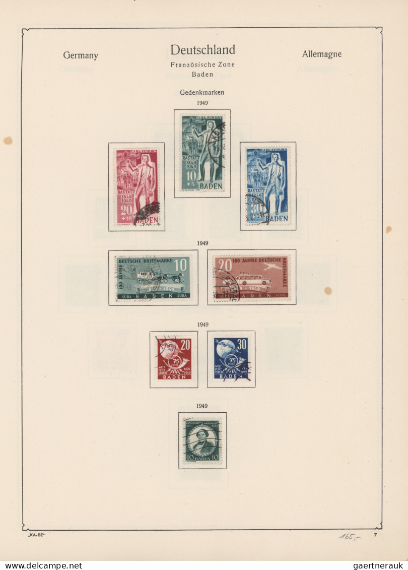 Deutschland Nach 1945: 1945/1959, Postfrisch/ungebrauchter Und Gestempelter Best - Collections