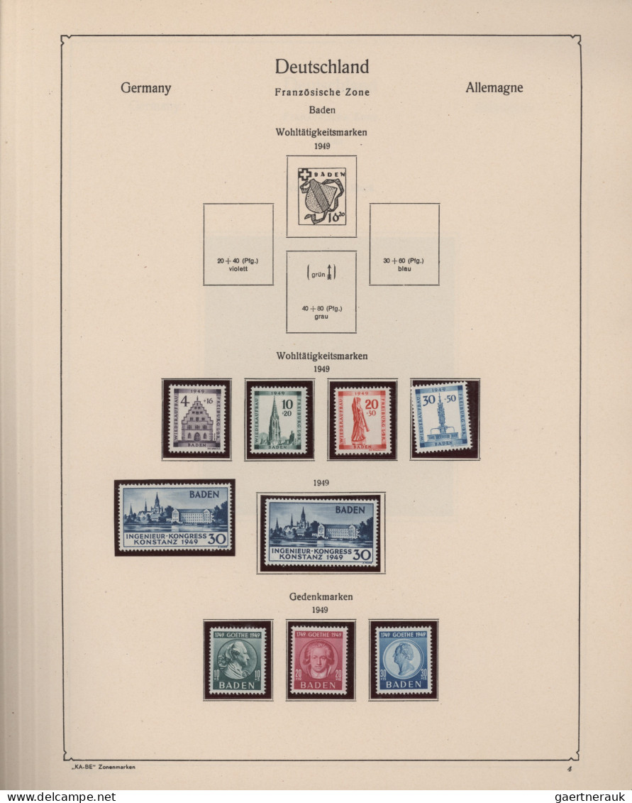 Deutschland Nach 1945: 1945/1959, Postfrisch/ungebrauchter Und Gestempelter Best - Collections