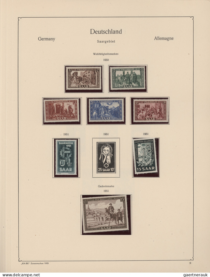 Deutschland nach 1945: 1945/1959, postfrisch/ungebrauchter und gestempelter Best