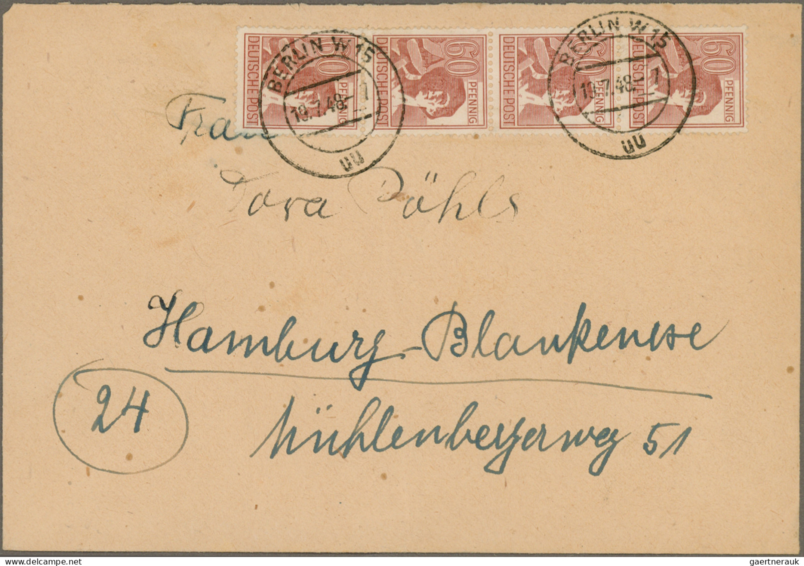 Deutschland nach 1945: 1945/1971 (ca.), schöne und attraktive Belegesammlung von