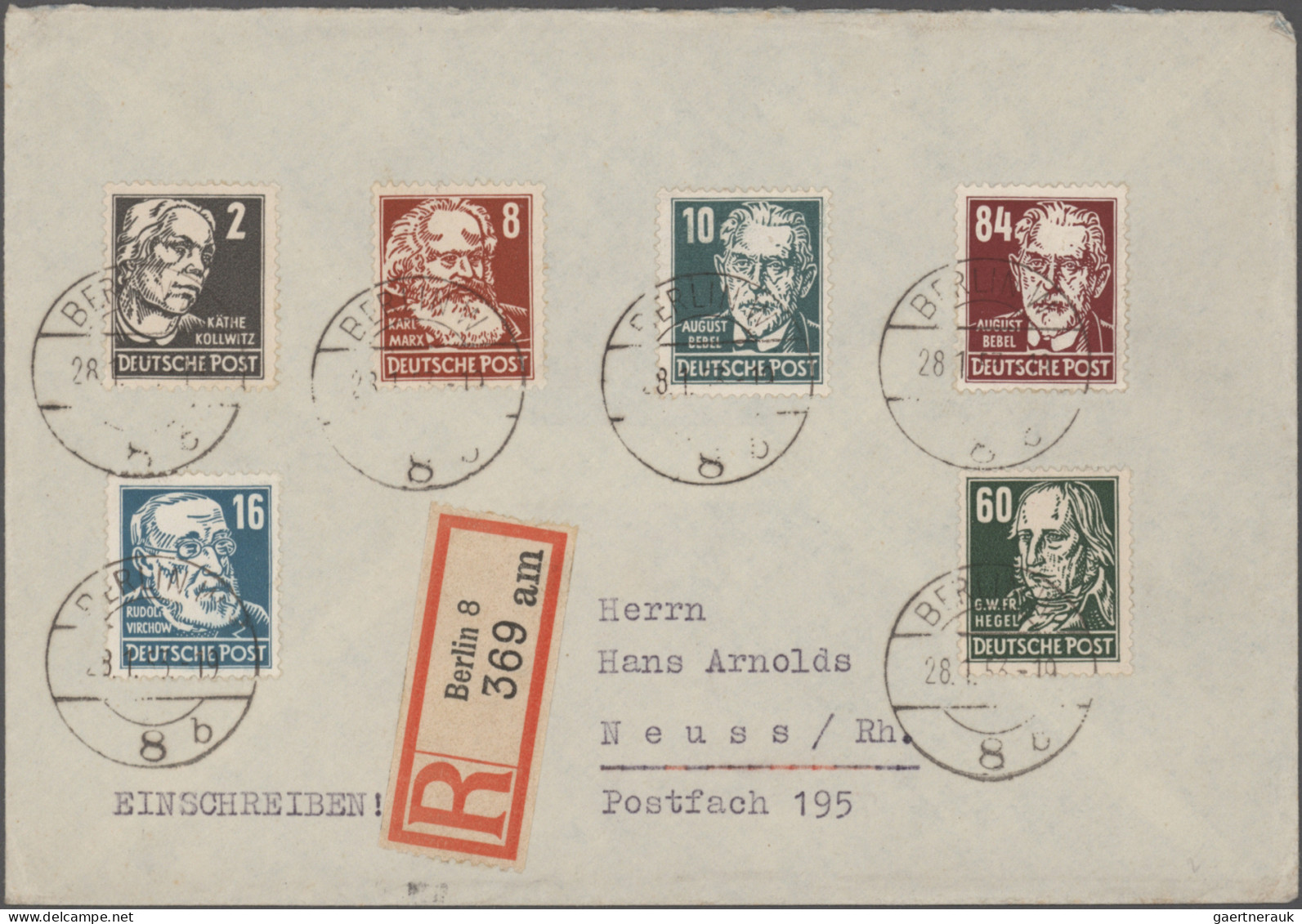 Deutschland Nach 1945: 1945/1990 (ca.), Umfangreicher Bestand Marken Und Belege, - Collections