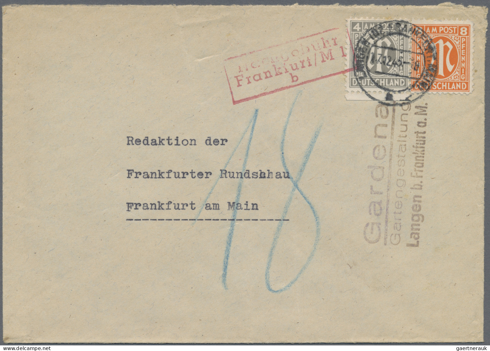 Deutschland Nach 1945: 1945/1993, Vielseitige Partie Von Ca. 90 Briefen Und Kart - Colecciones