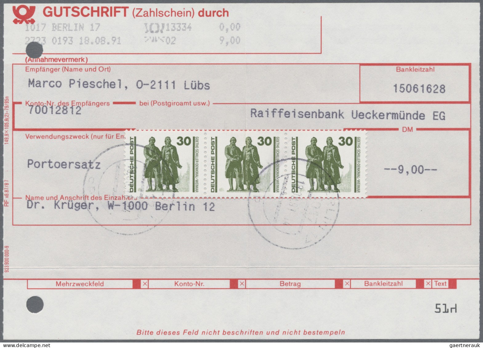 Deutschland Nach 1945: 1945/2003, Vielseitige Partie Von Ca. 90 Briefen Und Kart - Colecciones