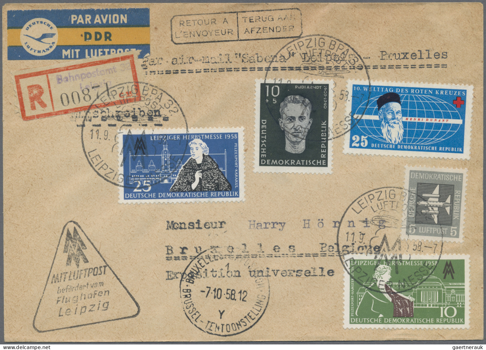 Deutschland Nach 1945: 1945/2004, Vielseitige Partie Von Ca. 90 Briefen Und Kart - Sammlungen