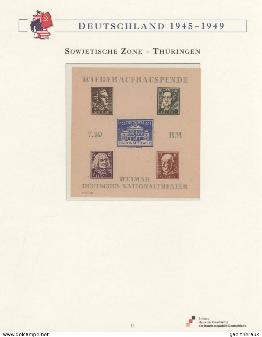 Deutschland Nach 1945: Alliierte Besetzung, Bizone, Französische Zone Und SBZ, B - Sammlungen