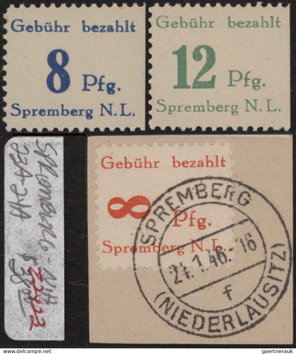 Deutsche Lokalausgaben Ab 1945: 1945, Posten Auf Steckkarten, Teils Auch Auf Alt - Sonstige & Ohne Zuordnung