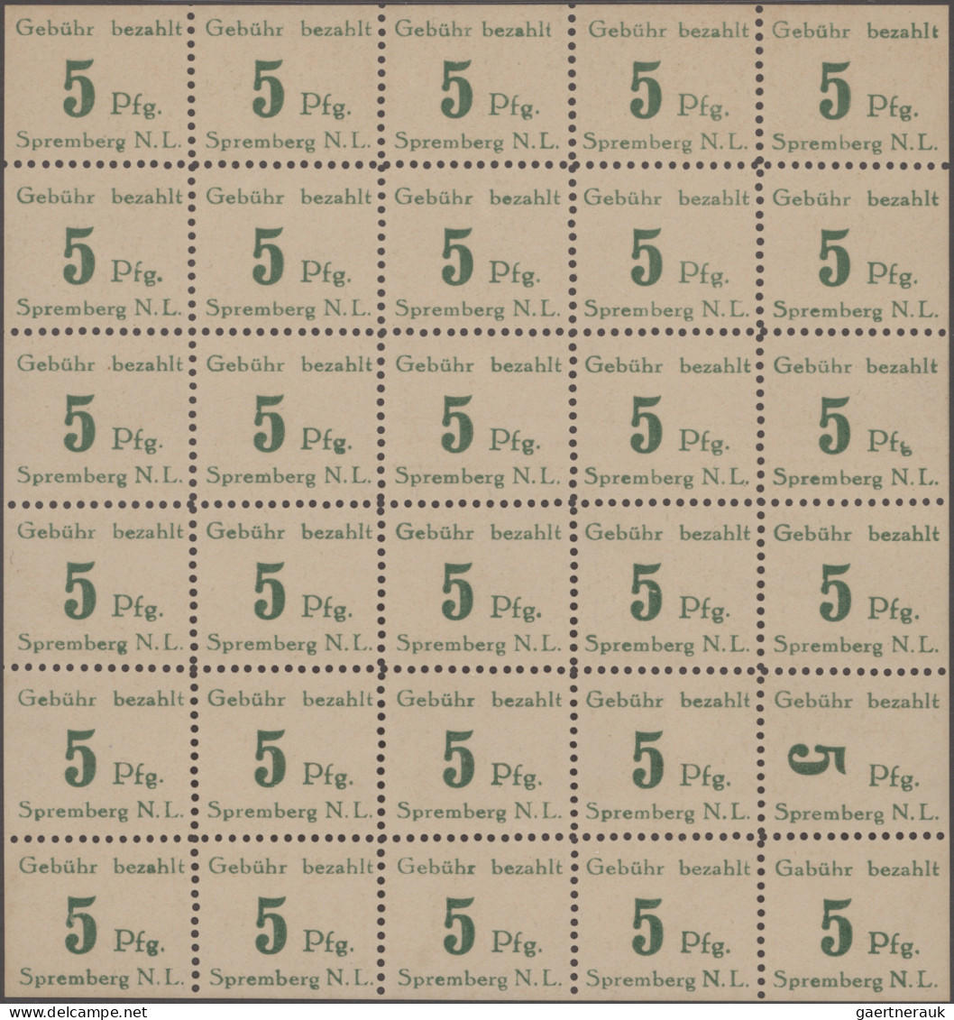 Deutsche Lokalausgaben Ab 1945: 1945, Posten Auf Steckkarten, Teils Auch Auf Alt - Other & Unclassified