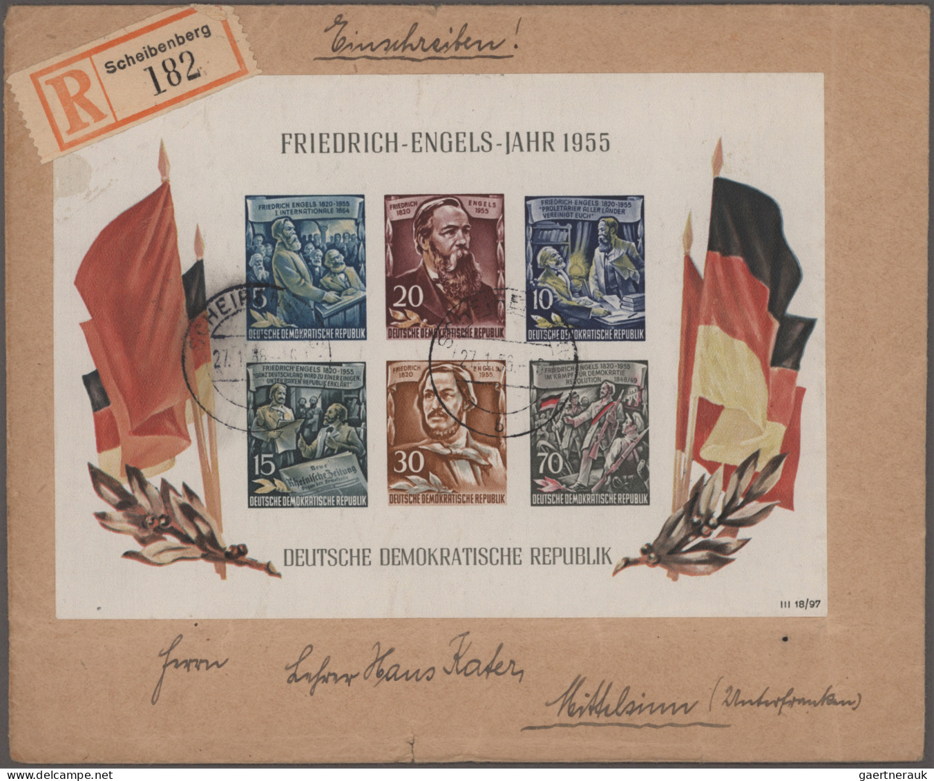 Deutschland Ab 1945 - Gebühr Bezahlt: 1945/1949, Brief- Und Kartenposten Von Ein - Autres & Non Classés