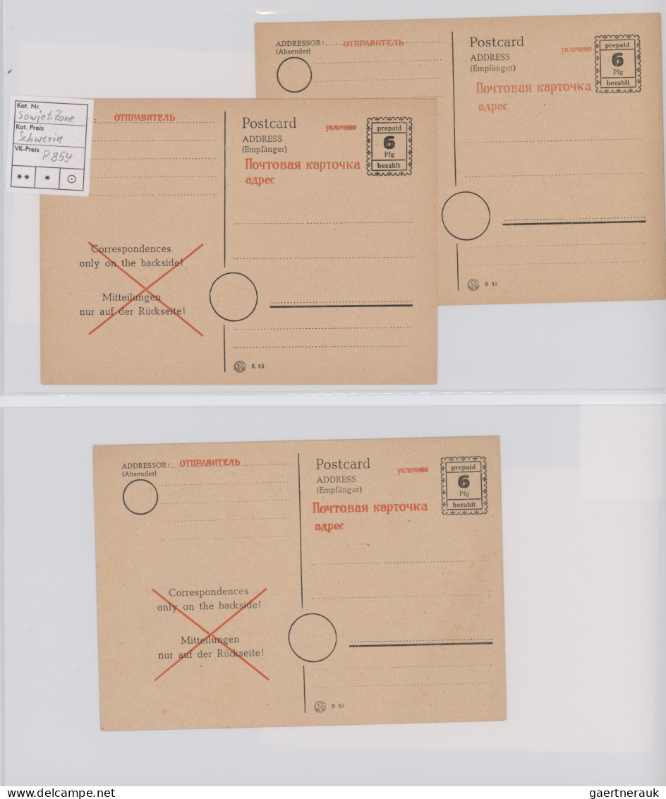 Alliierte Besetzung - Gebühr Bezahlt: 1945/1949, Sammlung von ca. 240 Bedarfsbel