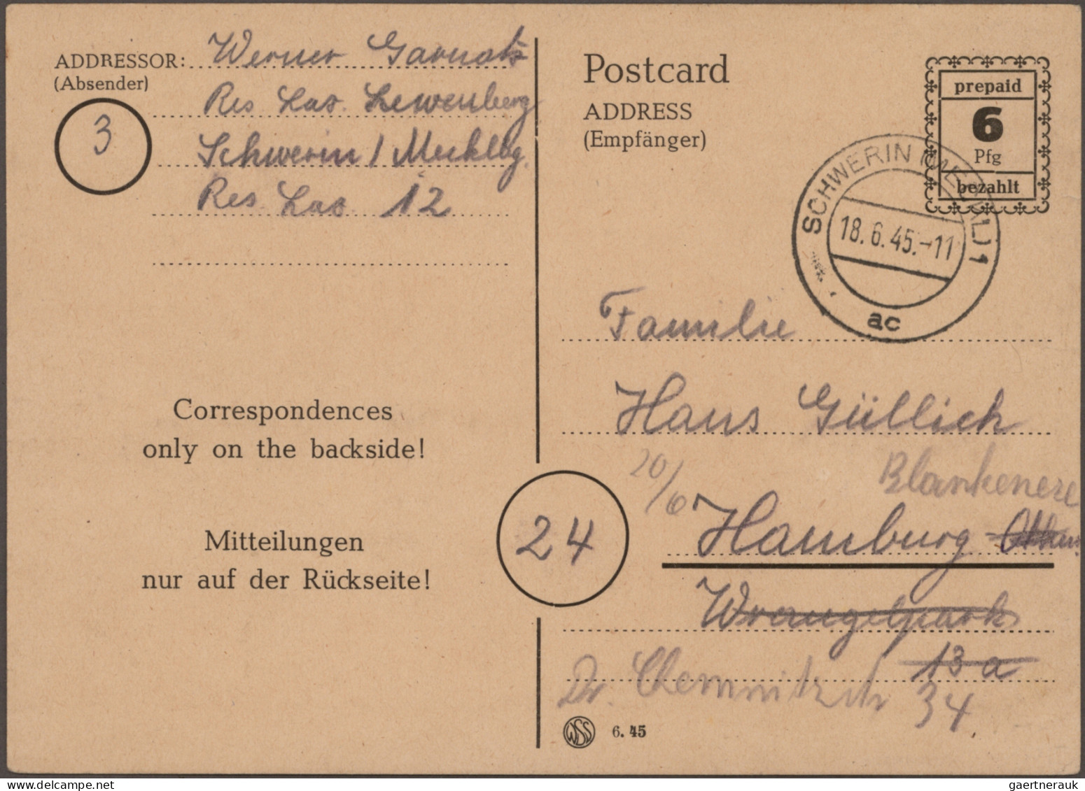 Alliierte Besetzung - Ganzsachen Behelfsausgaben: 1945/1946, Sammlung Von Ca. 17 - Sonstige & Ohne Zuordnung