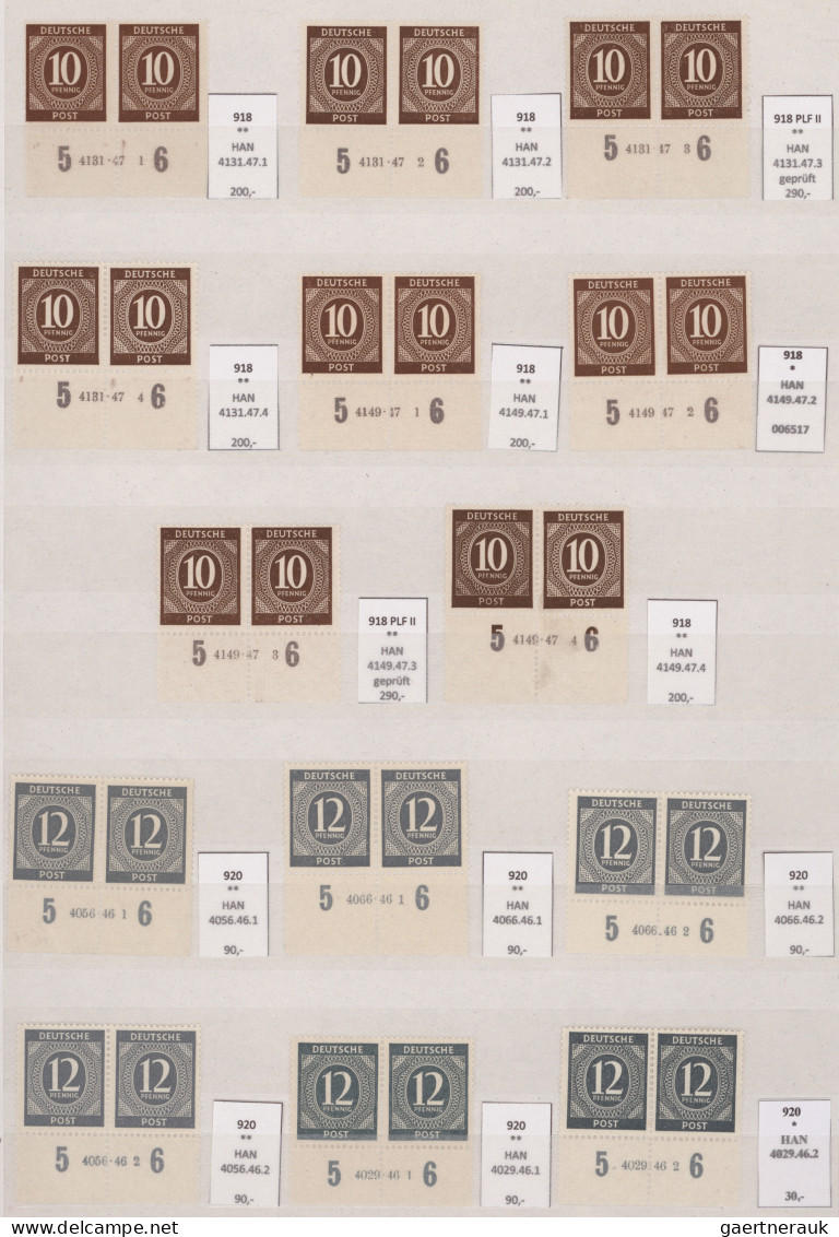 Alliierte Besetzung - Gemeinschaftsausgaben: 1945/1947, Hausauftragsnummern Der - Other & Unclassified