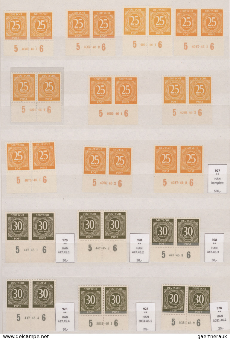 Alliierte Besetzung - Gemeinschaftsausgaben: 1945/1947, Hausauftragsnummern Der - Other & Unclassified