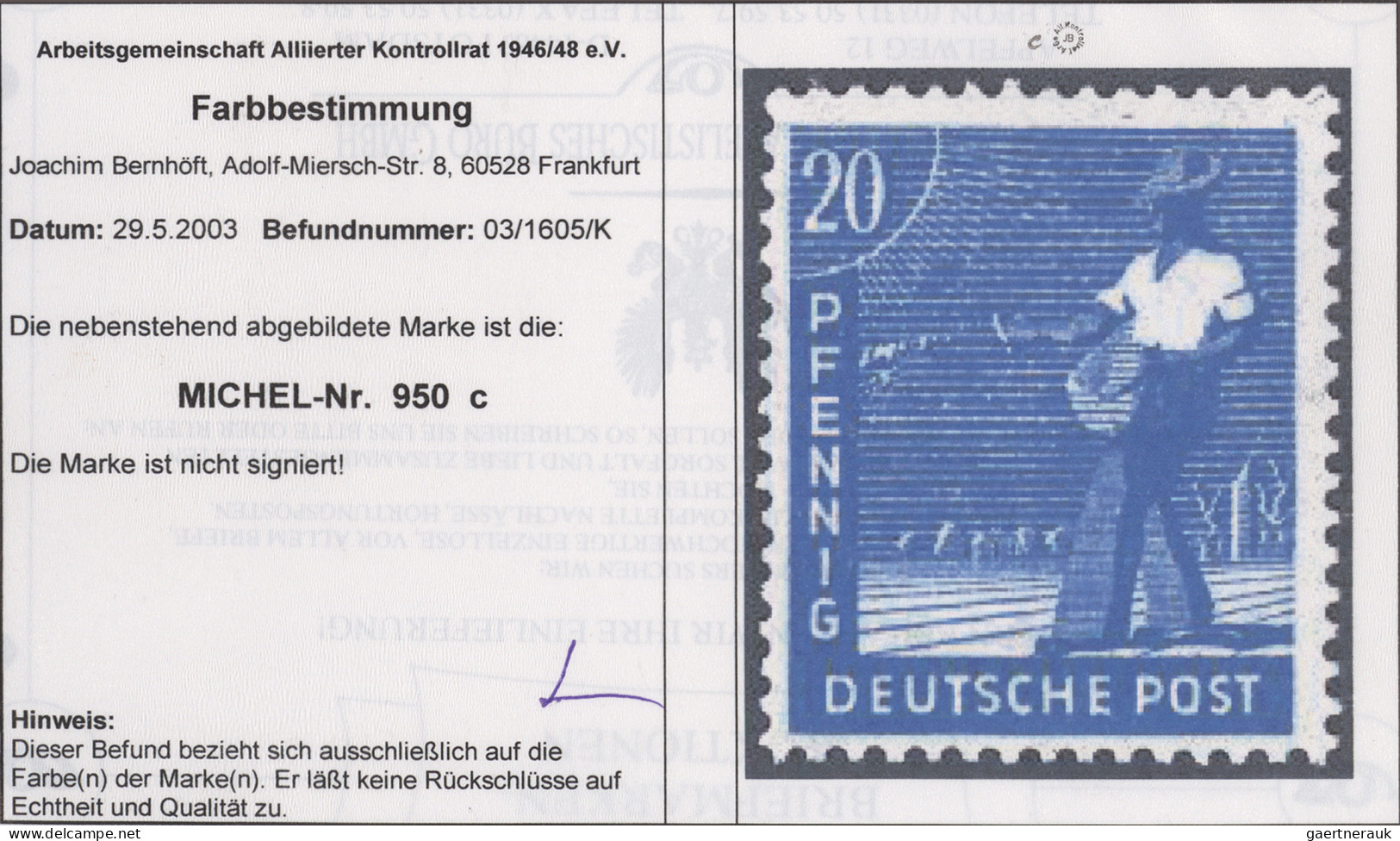 Alliierte Besetzung - Gemeinschaftsausgaben: 1945/1948: Sammlung Von 30 Marken U - Other & Unclassified