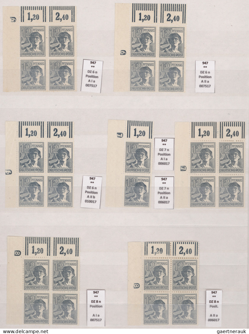 Alliierte Besetzung - Gemeinschaftsausgaben: 1946/1948, Druckerzeichen/Plattennu