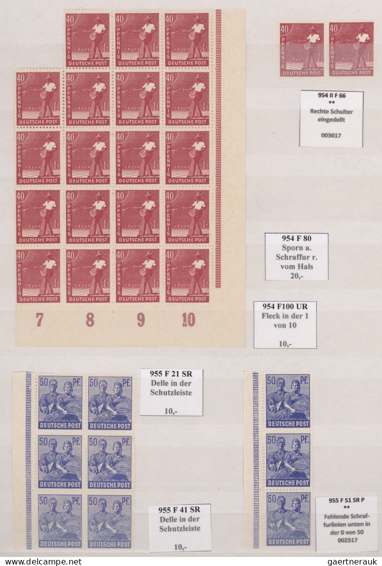 Alliierte Besetzung - Gemeinschaftsausgaben: 1946/1948, Ziffern- Und Arbeiter-Se - Otros & Sin Clasificación