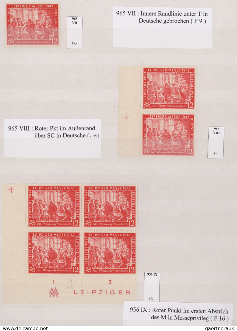 Alliierte Besetzung - Gemeinschaftsausgaben: 1947/1948, Leipziger Messe, Meist P - Otros & Sin Clasificación