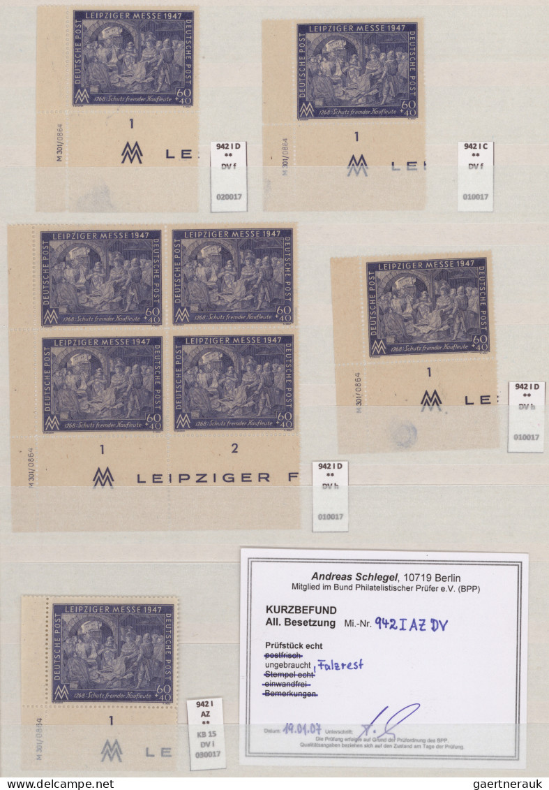 Alliierte Besetzung - Gemeinschaftsausgaben: 1947/1948, Leipziger Messe, Postfri - Otros & Sin Clasificación