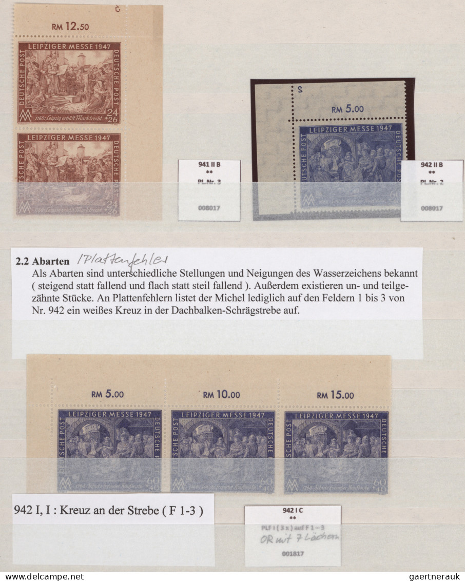 Alliierte Besetzung - Gemeinschaftsausgaben: 1947/1948, Leipziger Messe, postfri