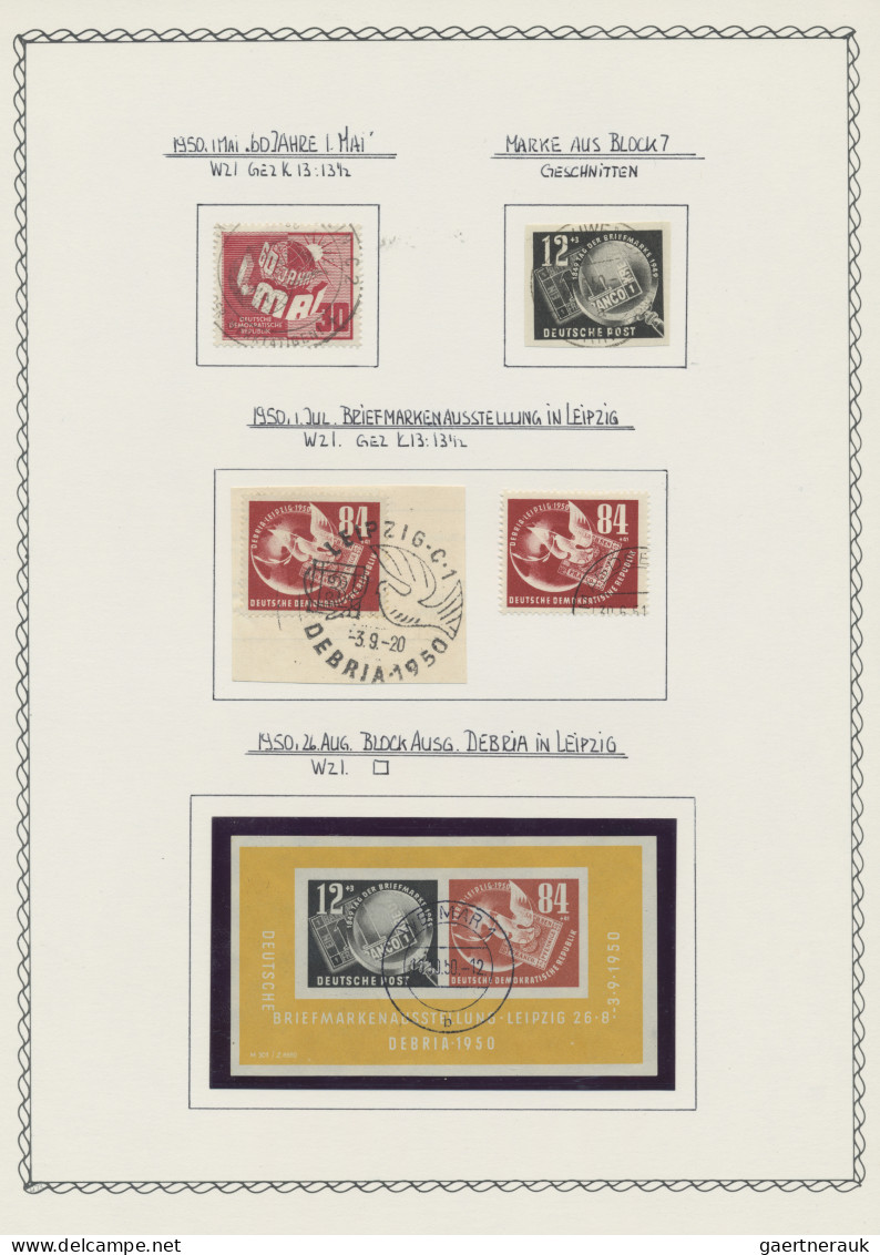 Sowjetische Zone Und DDR: 1945/1961, Interessante Teilsammlung SBZ Und DDR Sowie - Colecciones